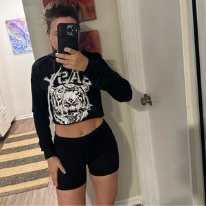 Easy Tiger Cropped Hoodie